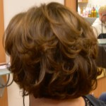 We have also used hair tints and highlights in this layered bob 