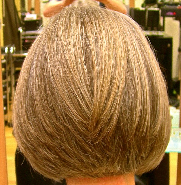 This hair style is ideal for fine hair.