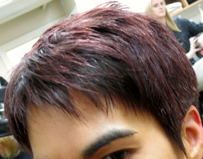 We also used highlights to soften this hair 