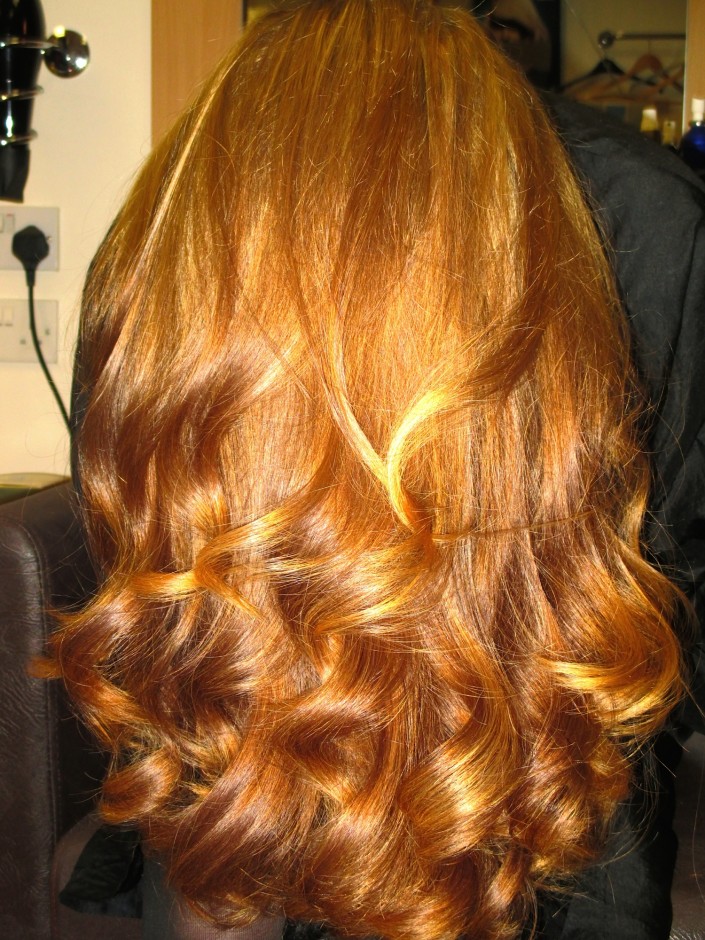 Beautiful style and hair colour