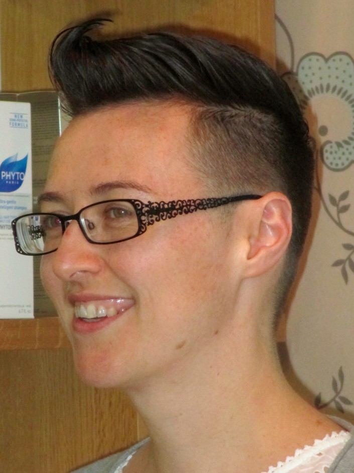 Sharp hair style