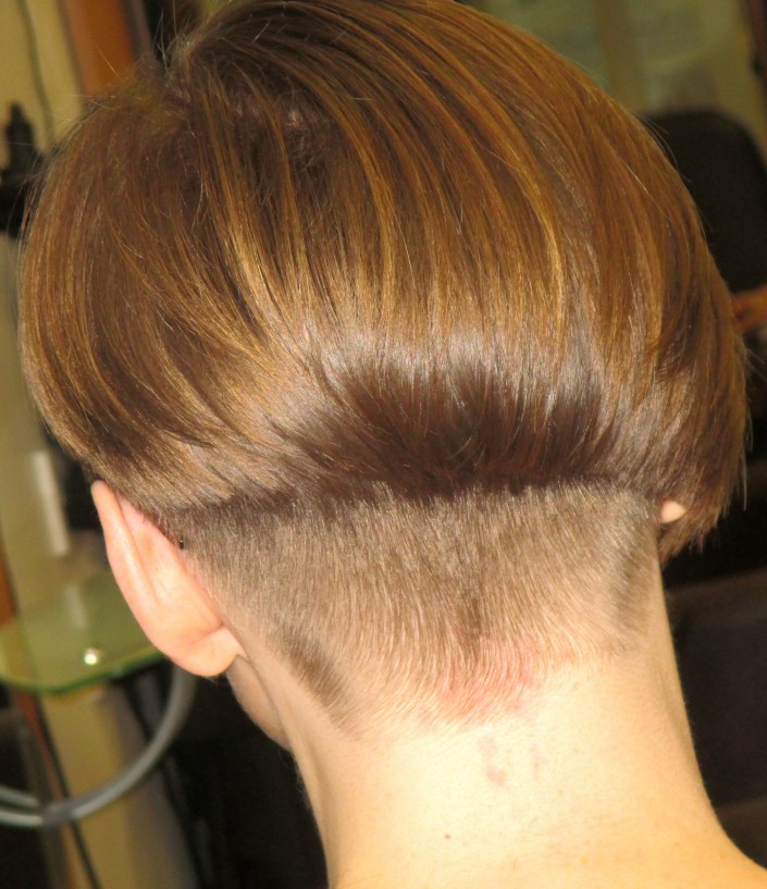 This is an edgy hair style
