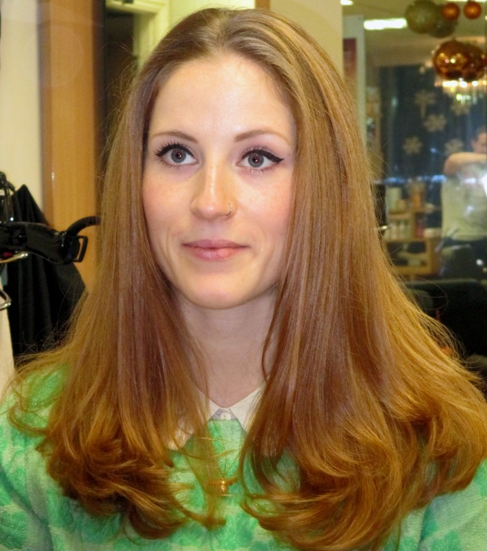 Our hair salon works with all types of hair, thick, thin, curly or long